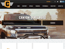 Tablet Screenshot of canyonstateauto.com
